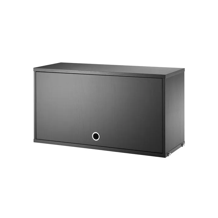 String yläkaappi - Saarni musta petsi, 78x30 cm - String