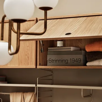 String yläkaappi - Saksanpähkinä, 78x30 cm - String