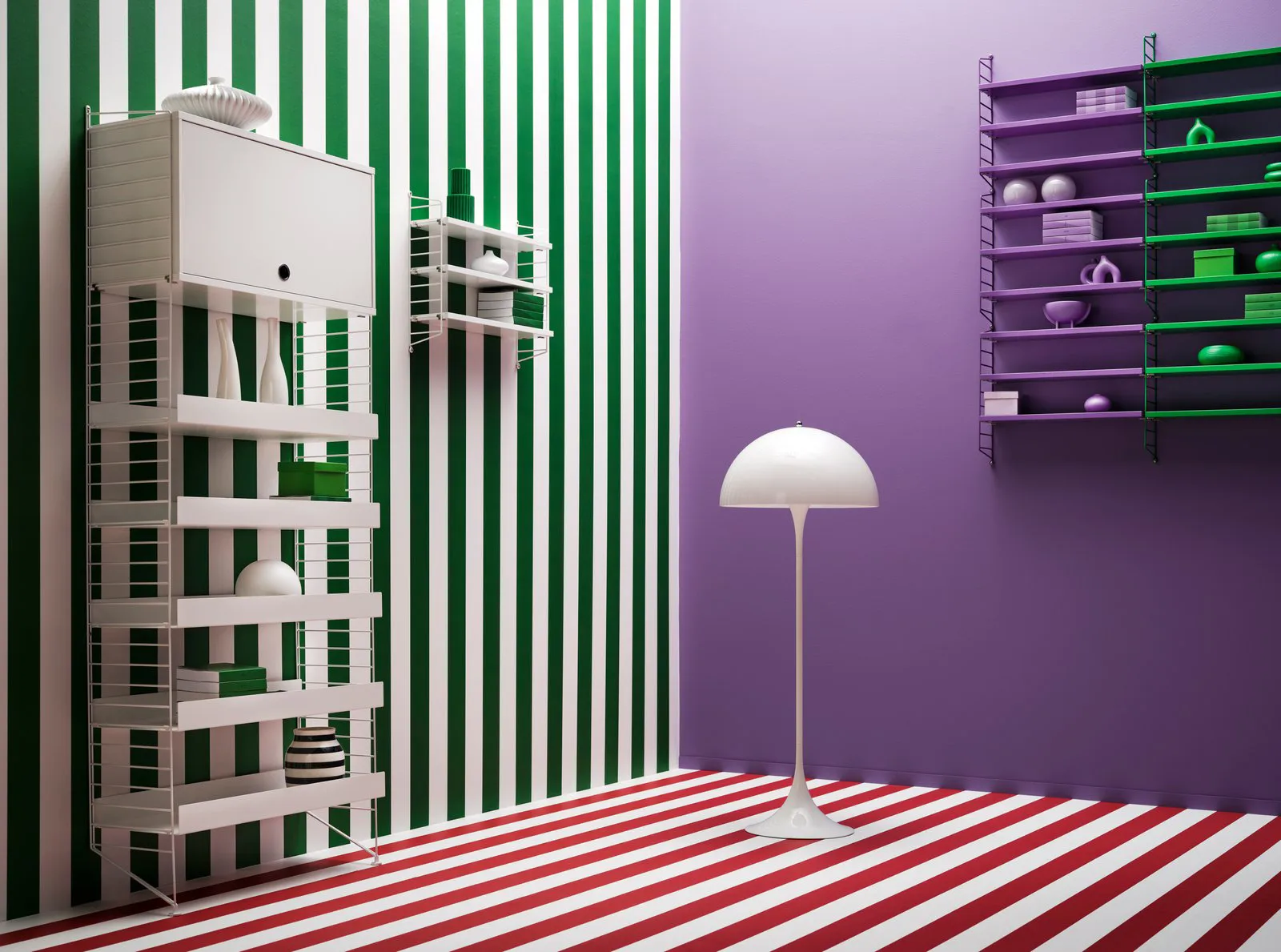 String yläkaappi, Valkoinen, 58x30 cm String