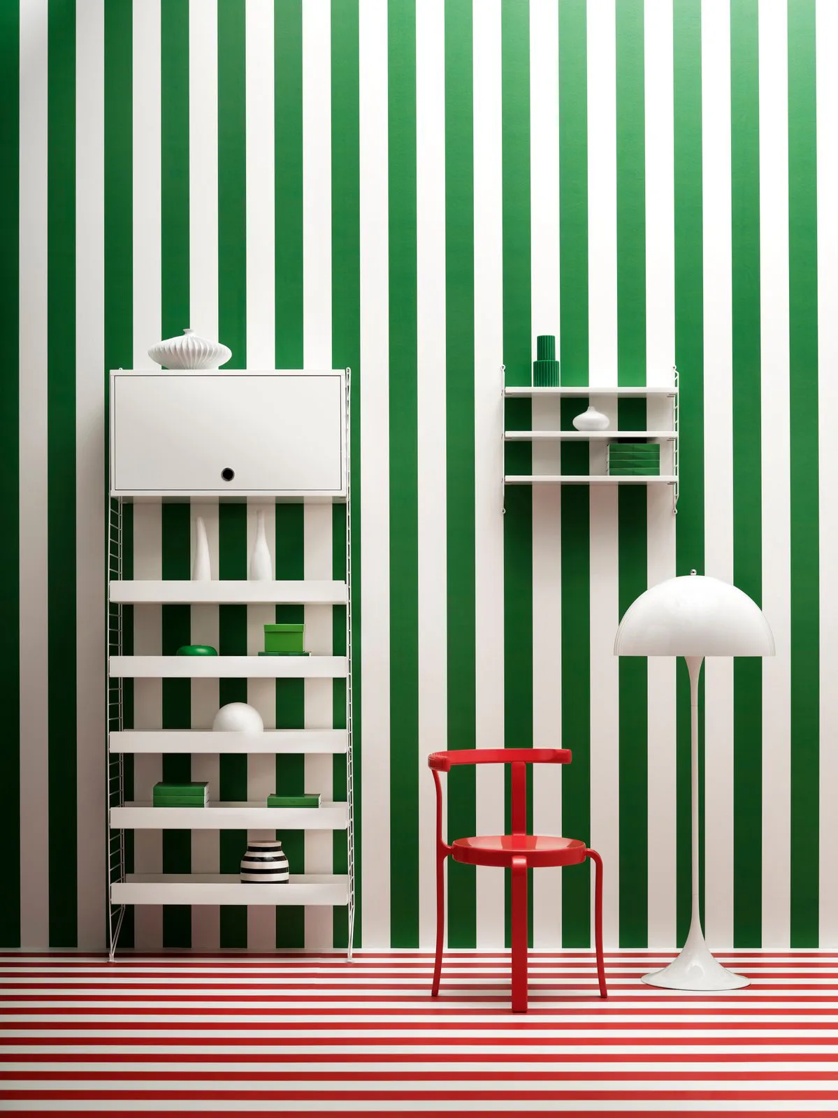 String yläkaappi, Valkoinen, 58x30 cm String