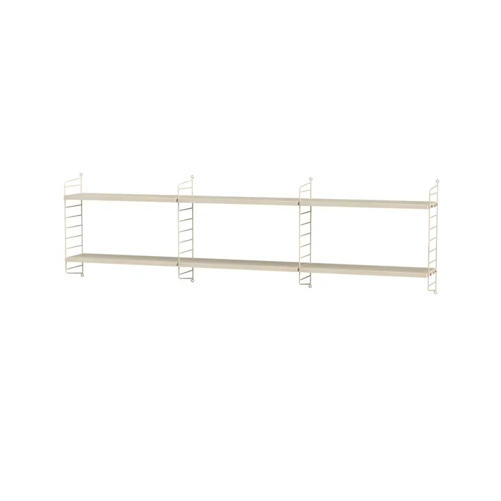 Stringhylla sovrum ask & beige - Kombination E - String