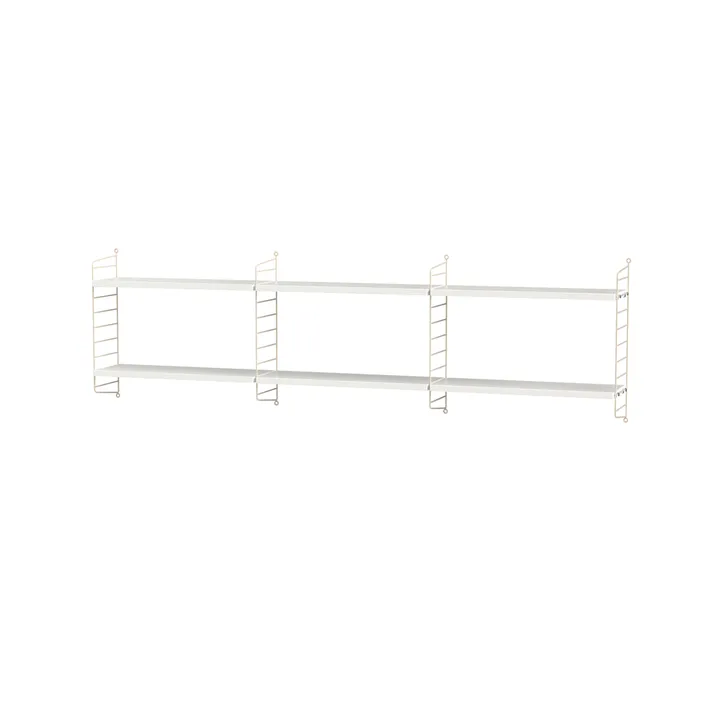 Stringhylla sovrum vit & beige - Kombination E - String