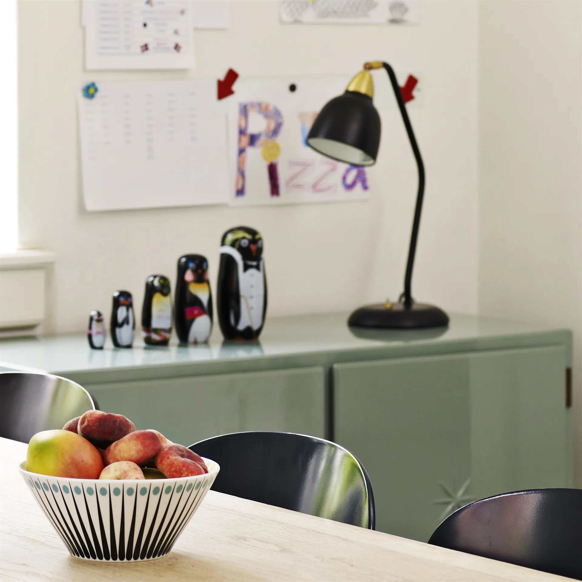 Amanda kulho iso, valkoinen-aqua Superliving