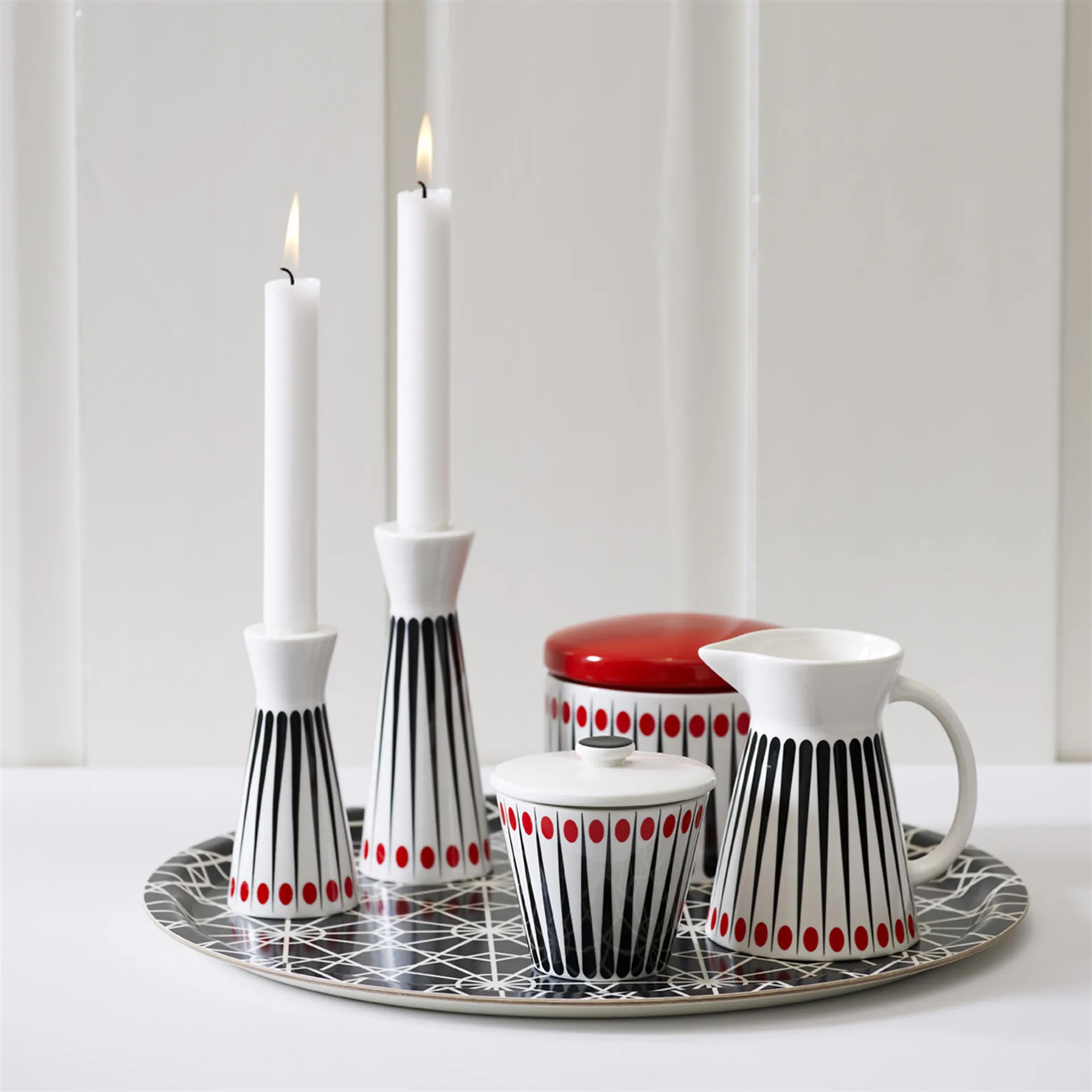 Amanda purkki, valkoinen-tomaatti (punainen) 10 cm Superliving