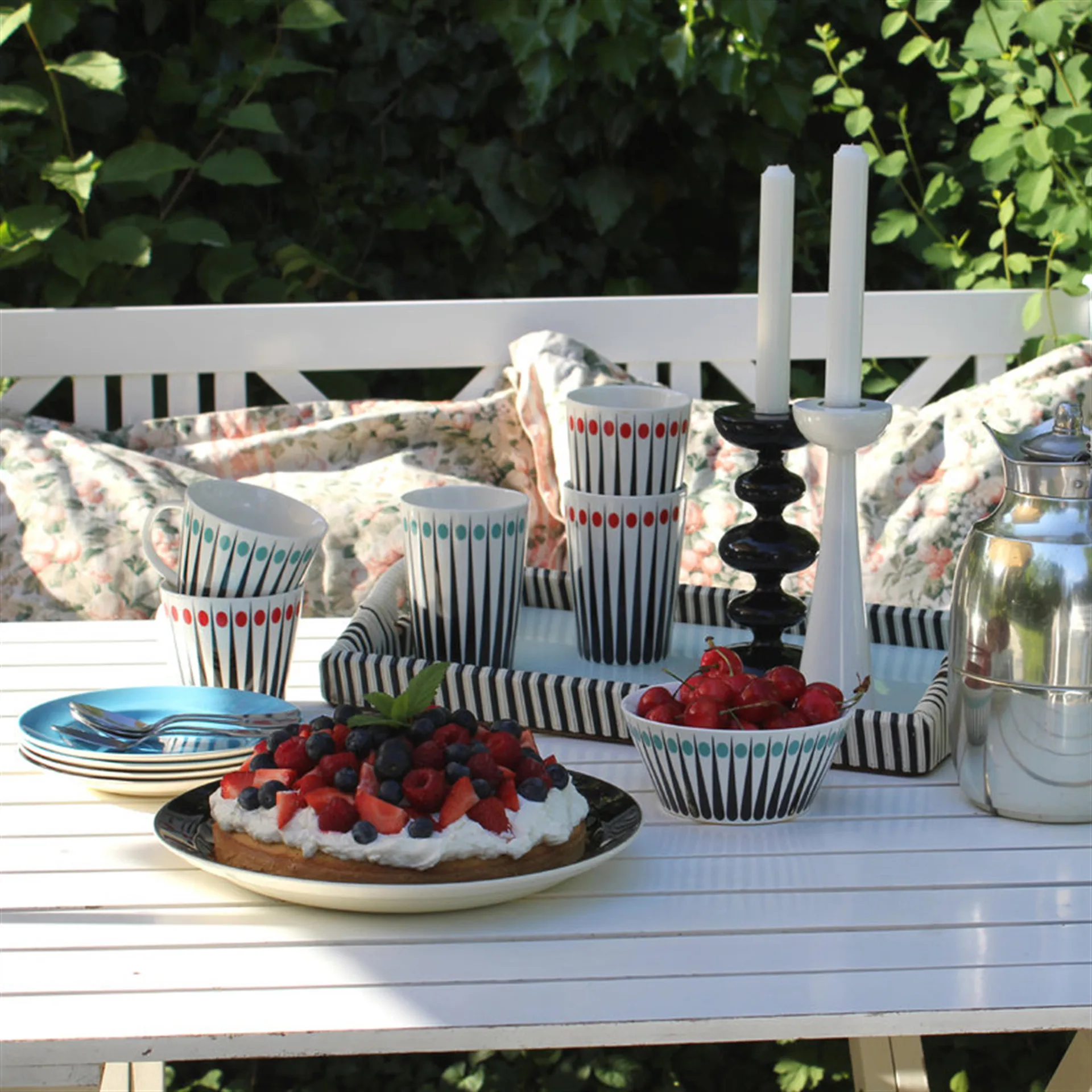 Amanda teemuki, valkoinen-vedensininen Superliving