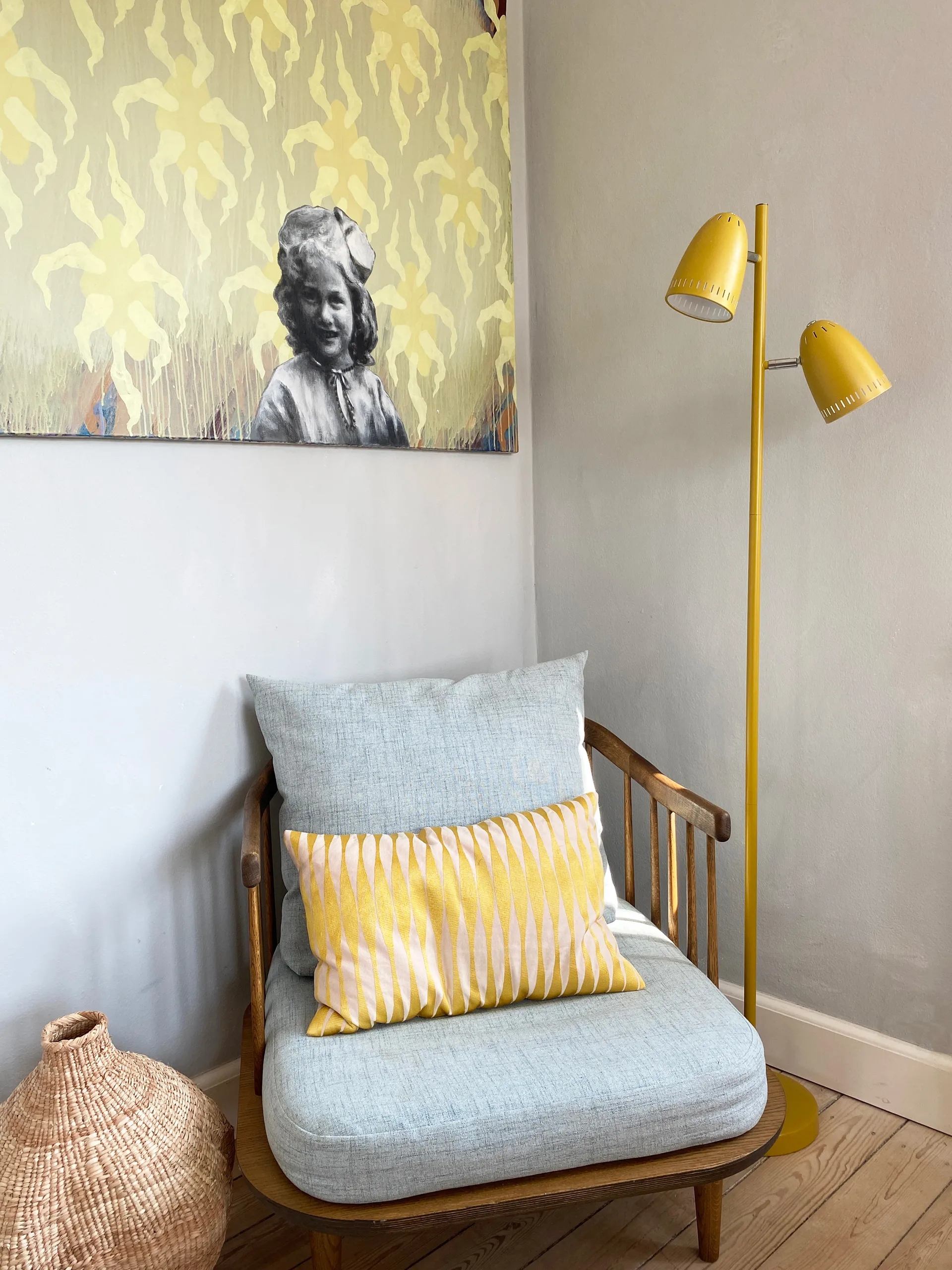 Dynamo Twin lattiavalaisin, Sinapinkeltainen Superliving