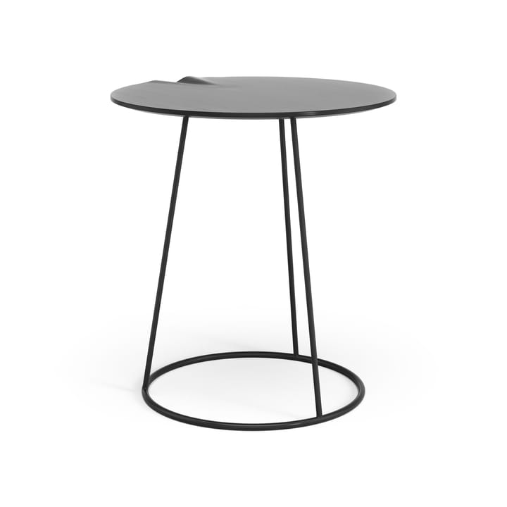 Breeze pöytä aallolla Ø 46 cm, Musta Swedese
