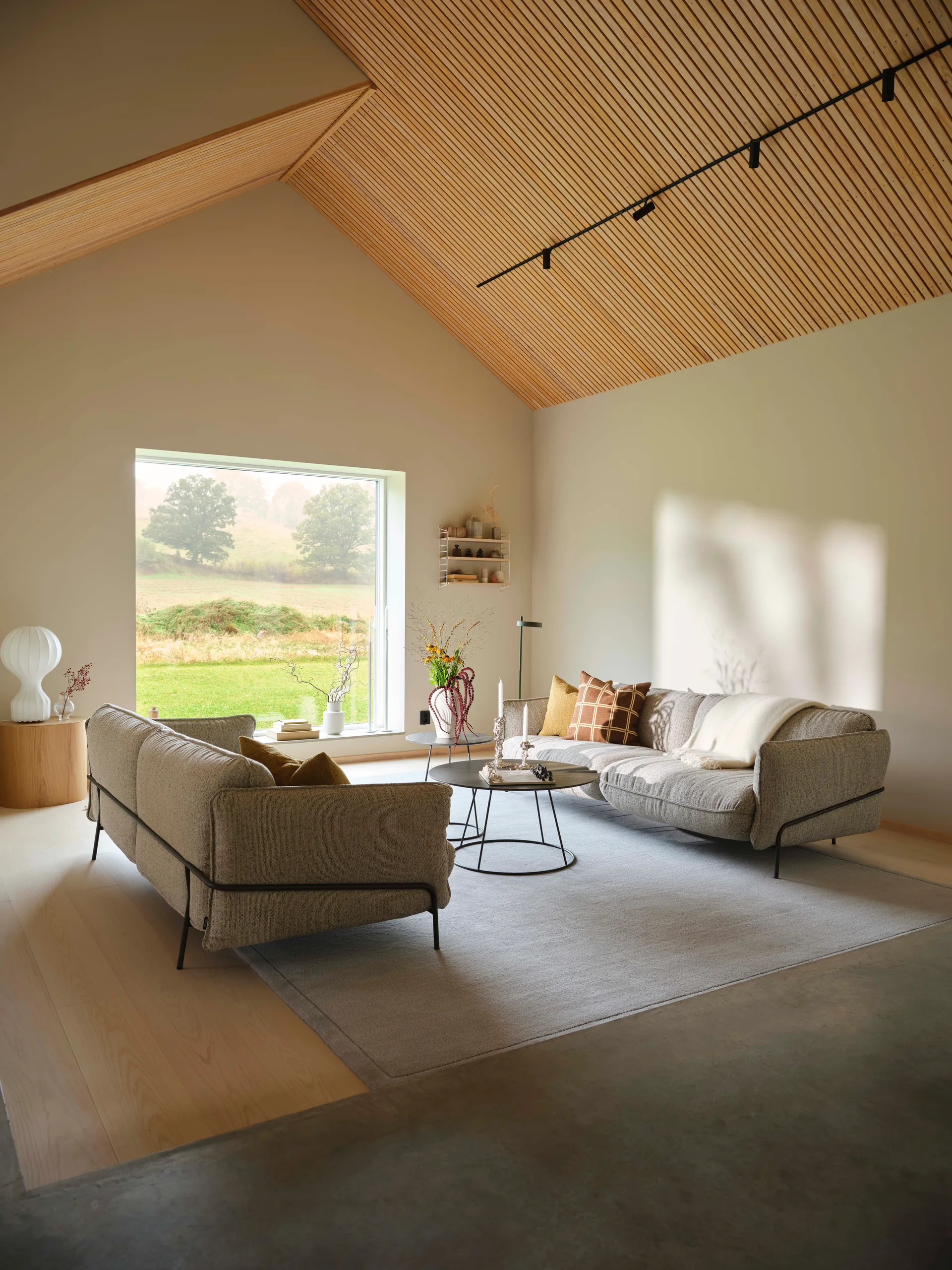 Continental sohva, Sealife Dark beige/white-nutmeg Swedese