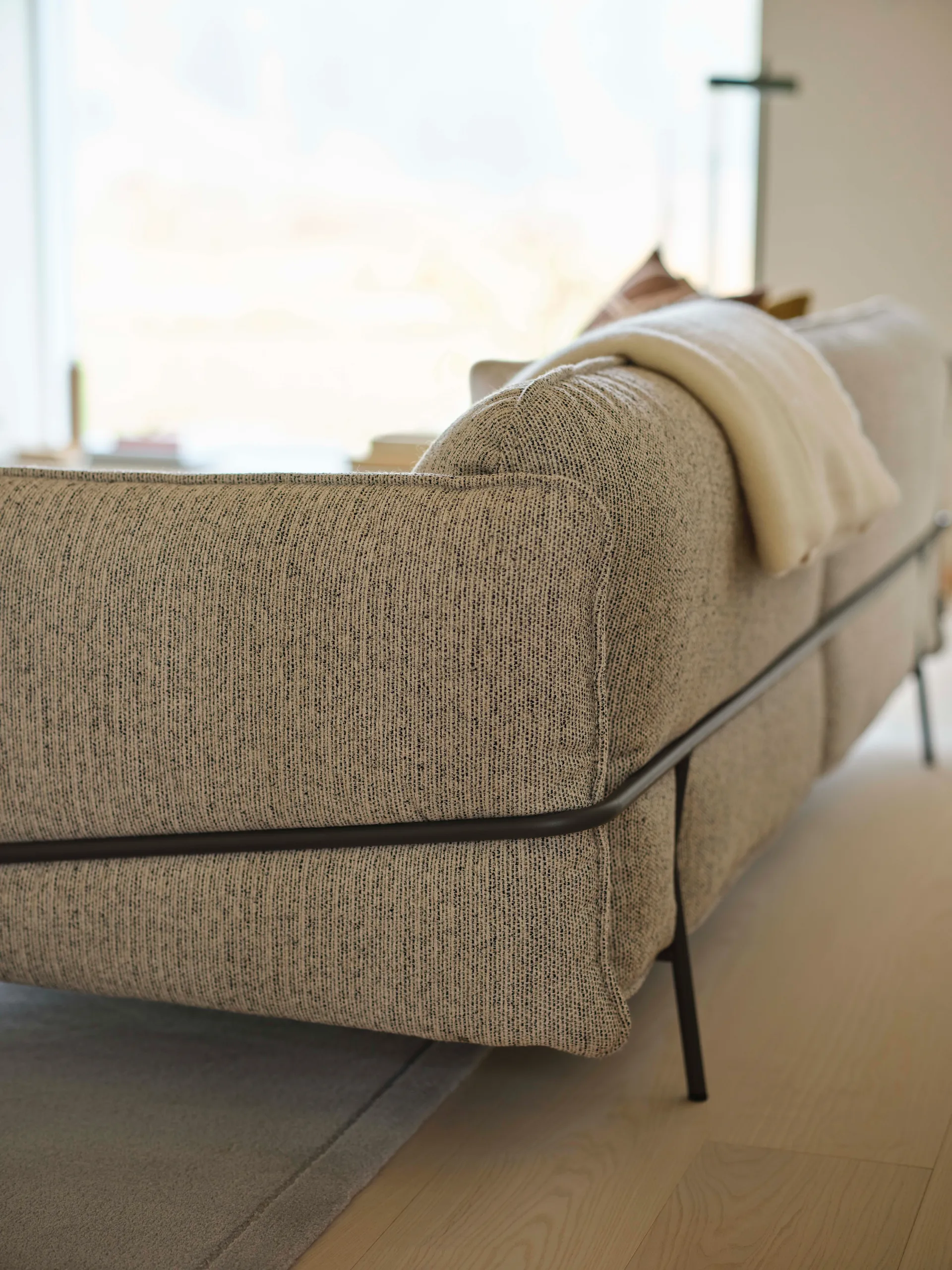 Continental sohva, Sealife Dark beige/White-orkangreige Swedese