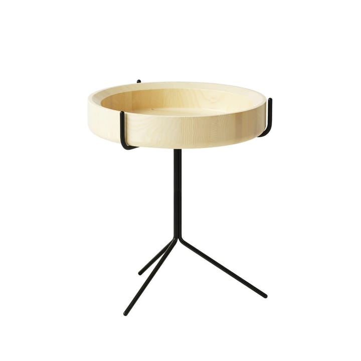 Drum pöytä - luonnonlakka-k. 46 cm-musta runko - Swedese