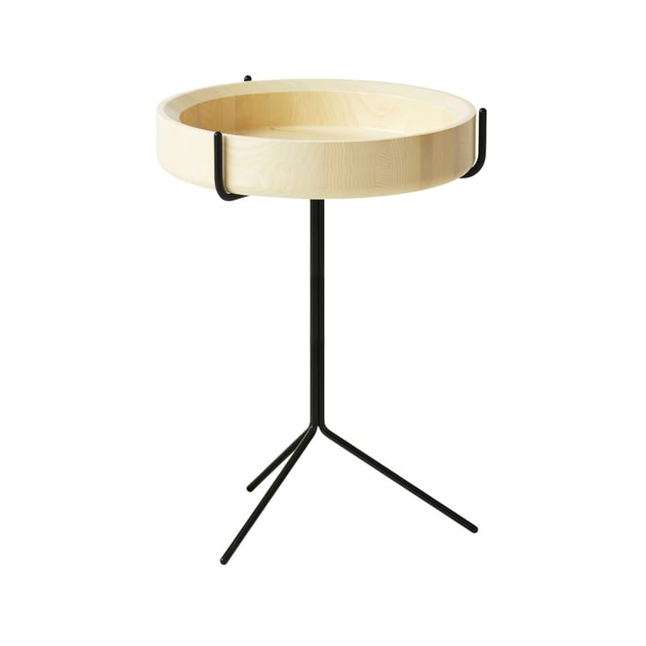 Drum pöytä - Luonnonlakka-k. 56 cm-musta runko - Swedese