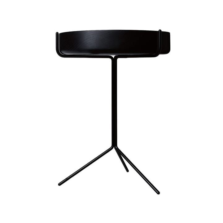 Drum pöytä - Mustaksi-kuultolakattu-k. 56 cm-musta runko - Swedese