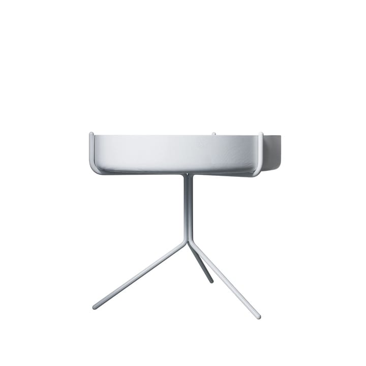 Drum pöytä - Valkoiseksi-kuultolakattu-k. 36 cm-valkoinen runko - Swedese
