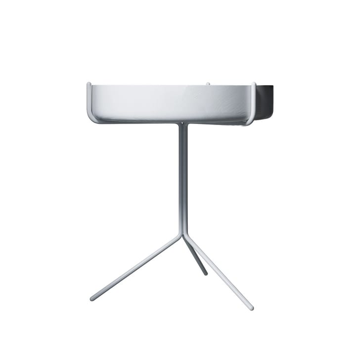 Drum pöytä - Valkoiseksi-kuultolakattu-k. 46 cm-valkoinen runko - Swedese