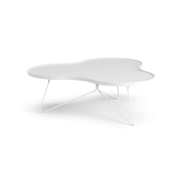 Flower mono pöytä 107 x 114 cm - H39 cm Saarni valkoiseksi kuultomaalattu - Swedese