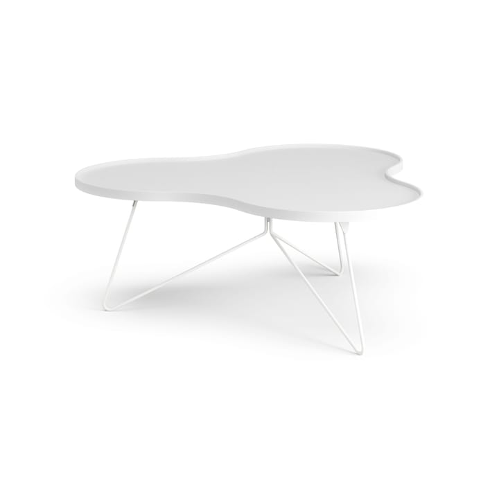 Flower mono pöytä 107 x 114 cm - H45 cm Saarni valkoiseksi kuultomaalattu - Swedese