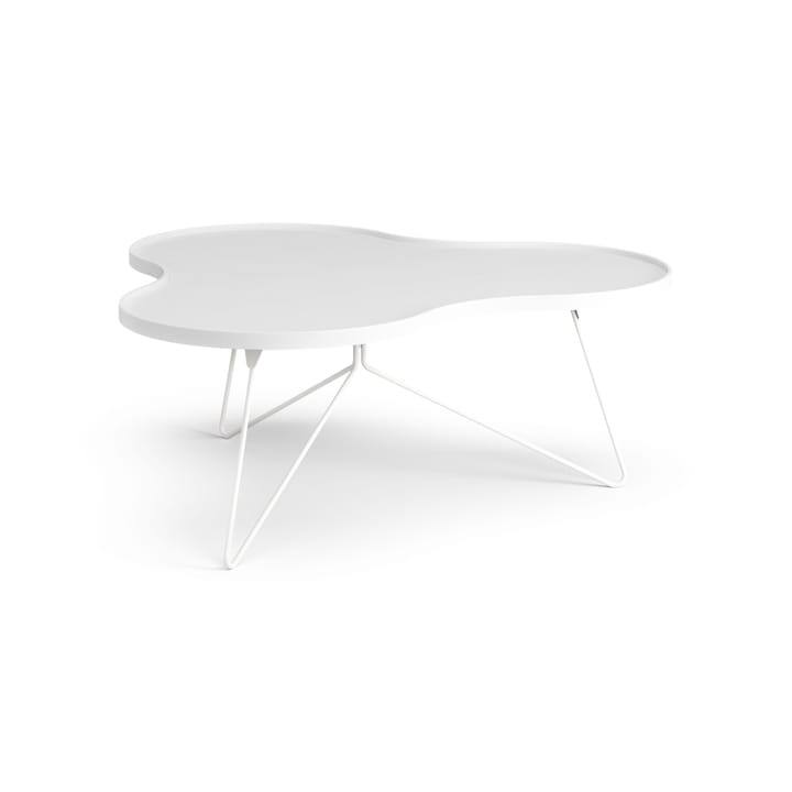 Flower mono pöytä 107 x 114 cm - H45 cm Saarni valkoiseksi kuultomaalattu - Swedese