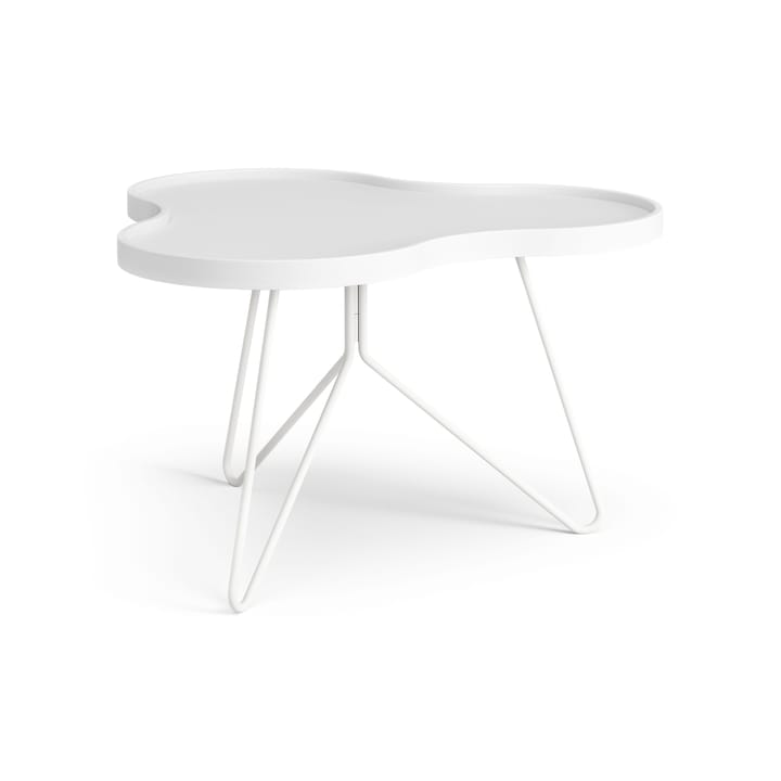 Flower mono pöytä 62 x 66 cm - H39 cm Saarni valkoiseksi kuultomaalattu - Swedese