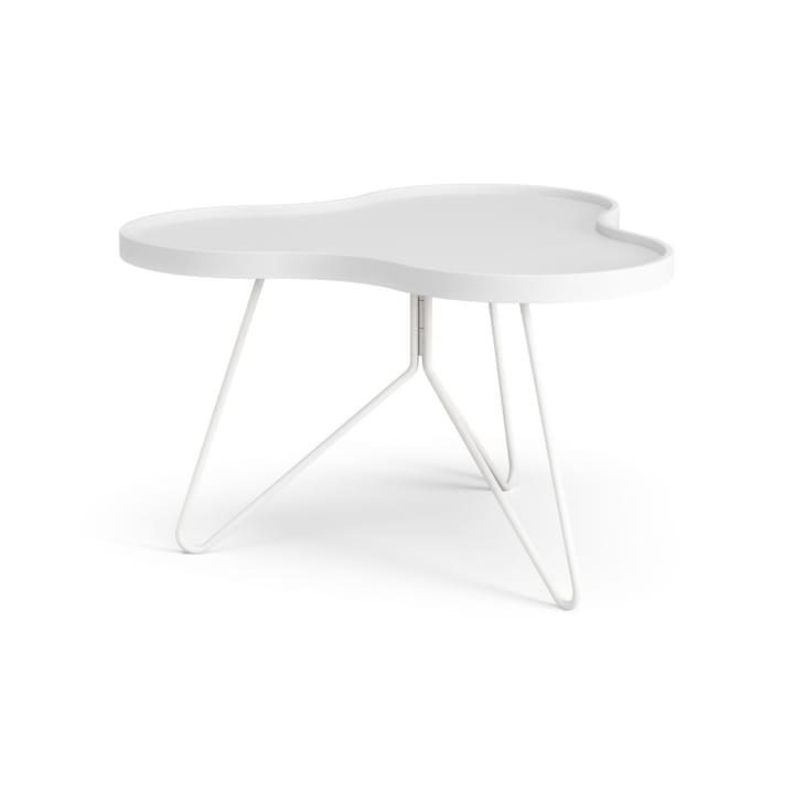 Flower mono pöytä 62 x 66 cm - H39 cm Saarni valkoiseksi kuultomaalattu - Swedese