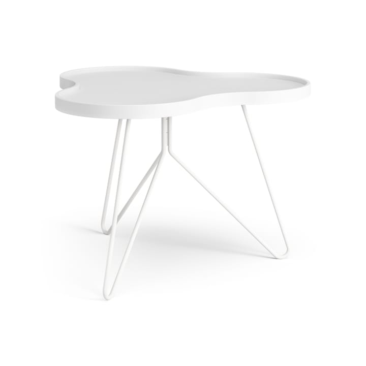 Flower mono pöytä 62 x 66 cm - H45 cm Saarni valkoiseksi kuultomaalattu - Swedese