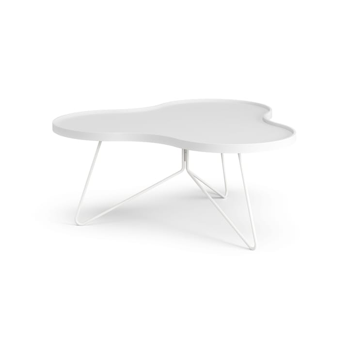Flower mono pöytä 84 x 90 cm - H39 cm Saarni valkoiseksi kuultomaalattu - Swedese