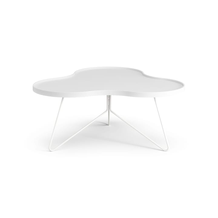 Flower mono pöytä 84 x 90 cm - H39 cm Saarni valkoiseksi kuultomaalattu - Swedese