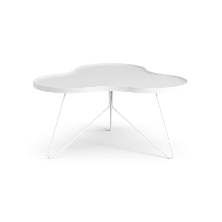 Flower mono pöytä 84 x 90 cm - H45 cm Saarni valkoiseksi kuultomaalattu - Swedese
