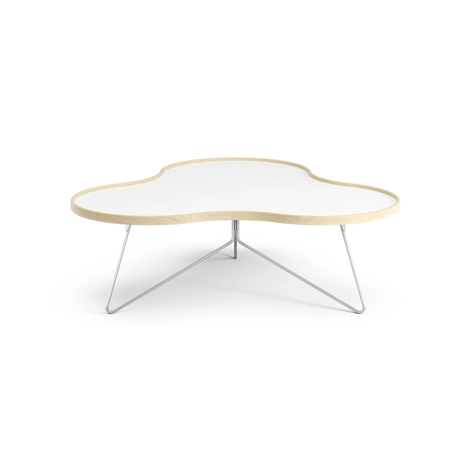 Flower pöytä 107 x 114 cm, H39 cm Koivu lakattu Swedese