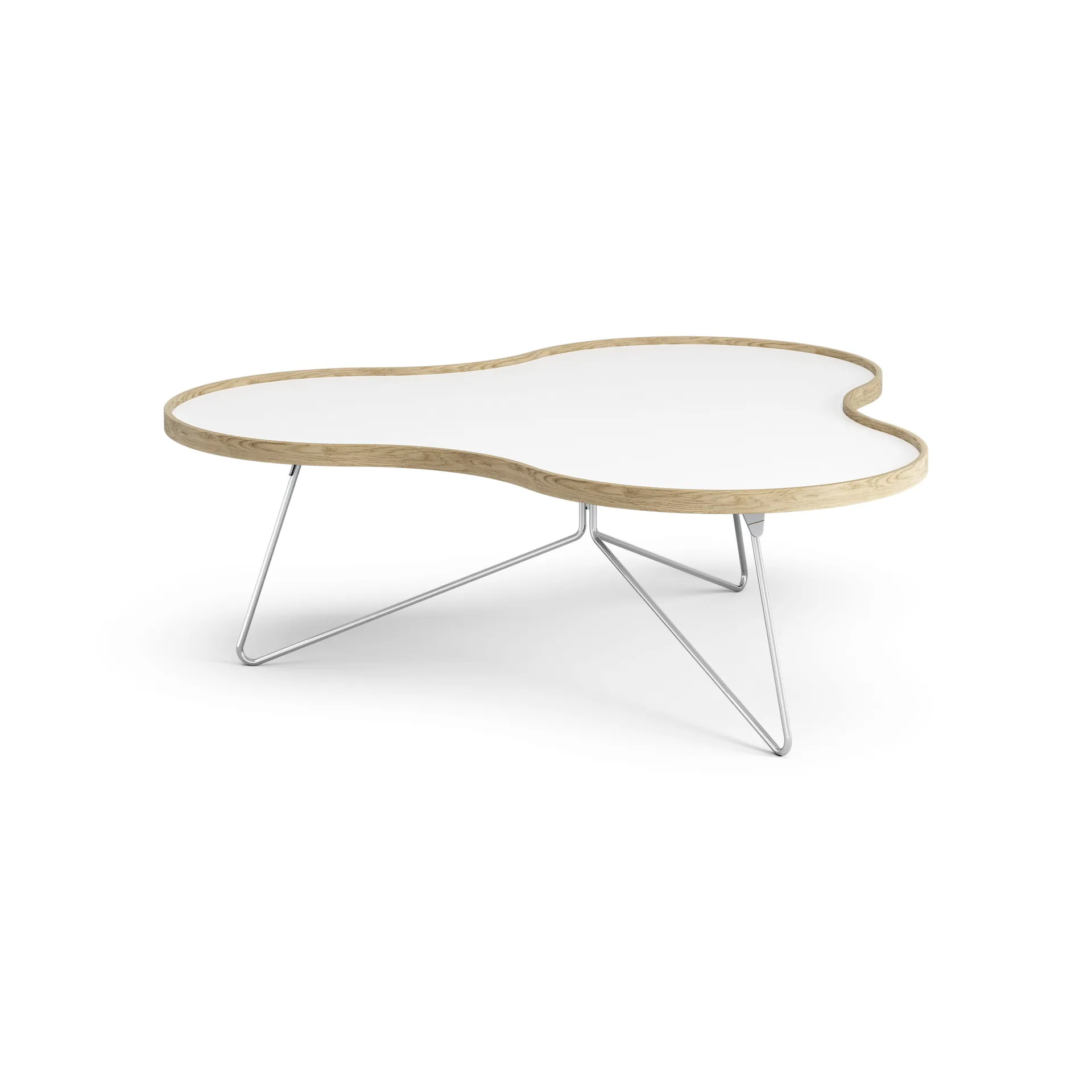 Flower pöytä 107 x 114 cm, H45 cm Tammi lakattu Swedese