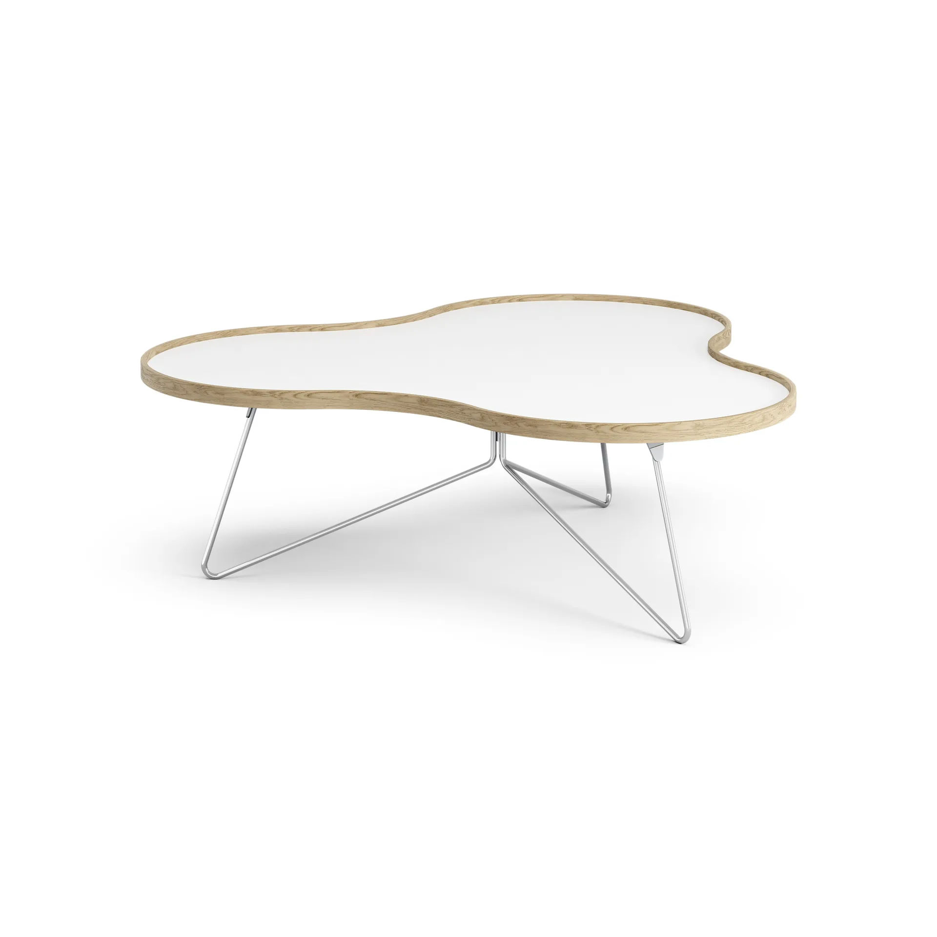 Flower pöytä 107 x 114 cm, H45 cm Tammi lakattu Swedese