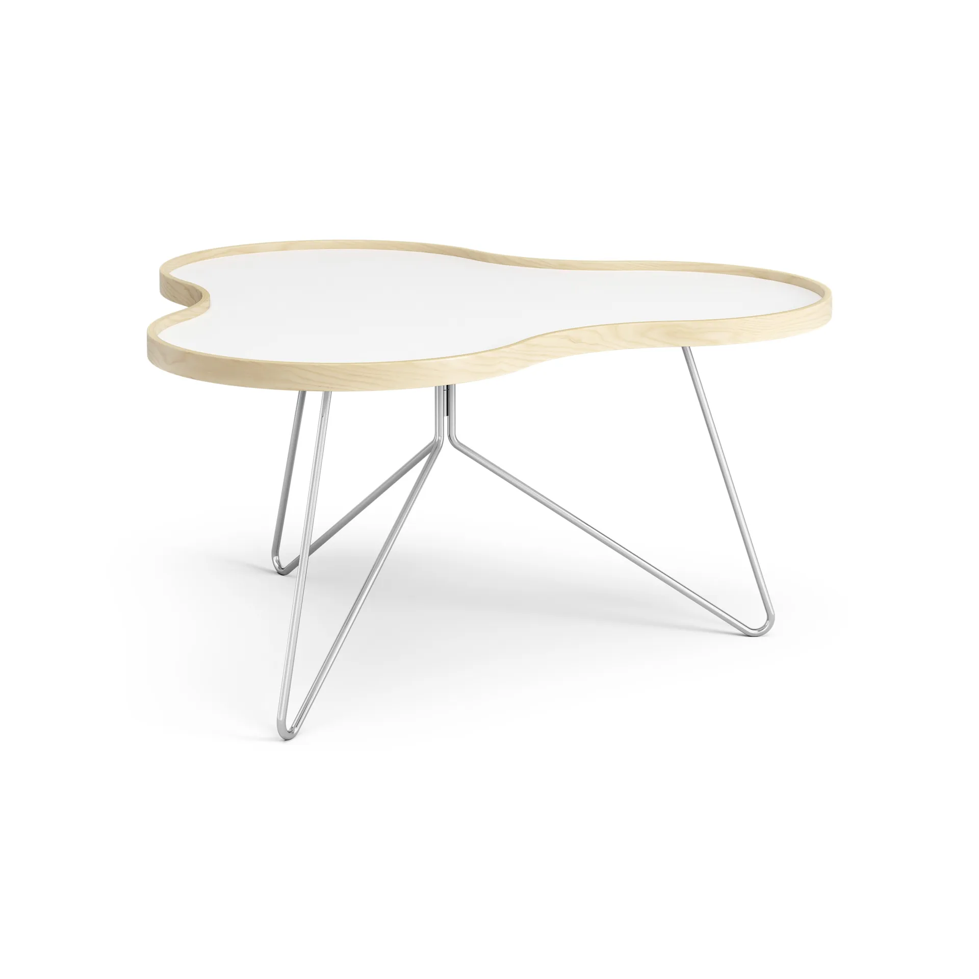 Flower pöytä 84 x 90 cm, H45 cm Koivu lakattu Swedese