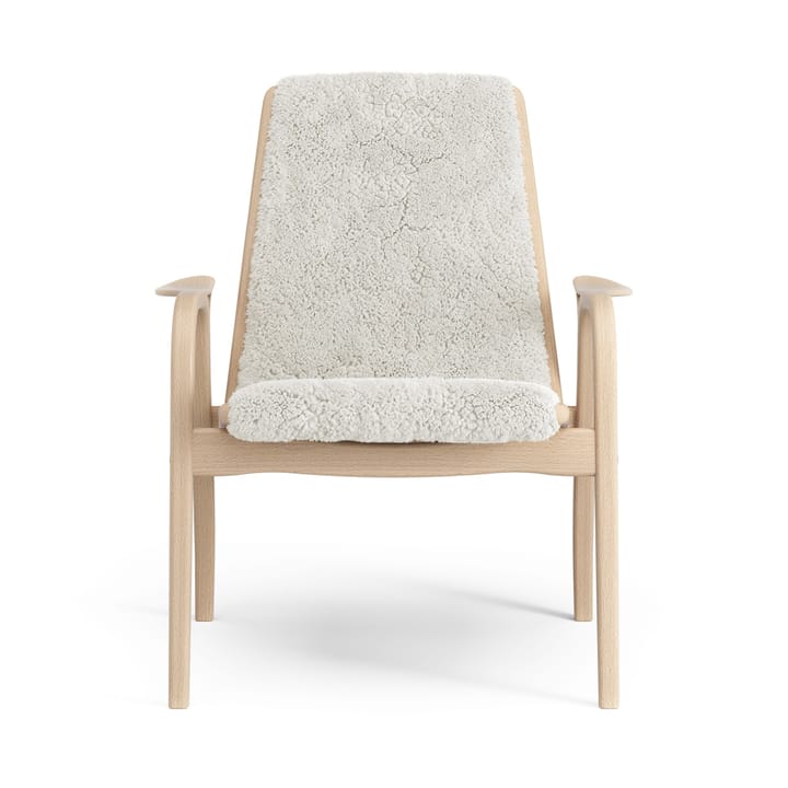Laminett nojatuoli lakattu pyökki/lampaannahka, Offwhite (valkoinen) Swedese