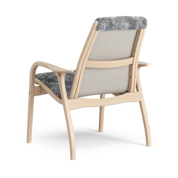 Laminett nojatuoli lakattu pyökki/lampaannahka - Scandinavian Grey (harmaa) - Swedese