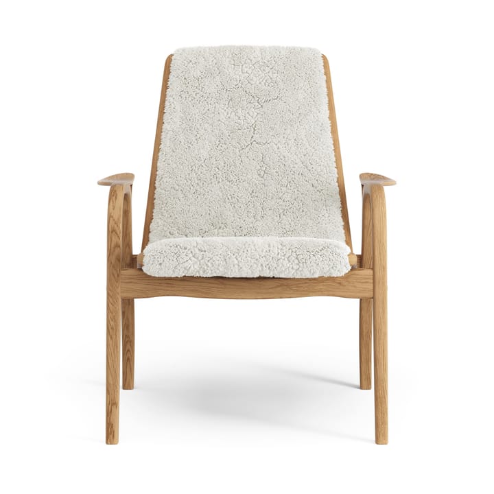 Laminett nojatuoli öljytty tammi/lampaannahka, Offwhite (valkoinen) Swedese