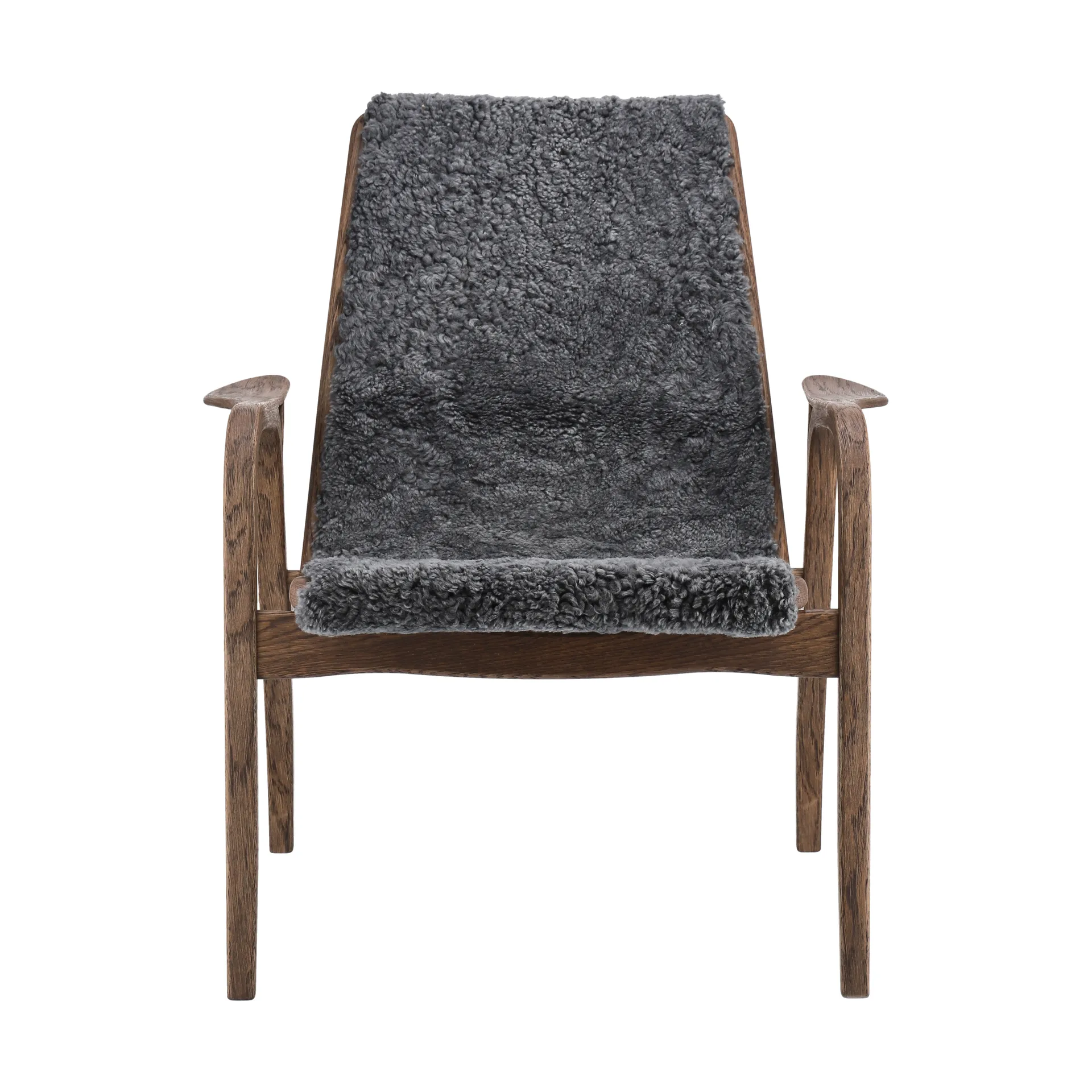 Laminett nojatuoli tammi/lampaannahka Special Edition, Rubio Monocoat Chocolate-Charcoal Swedese