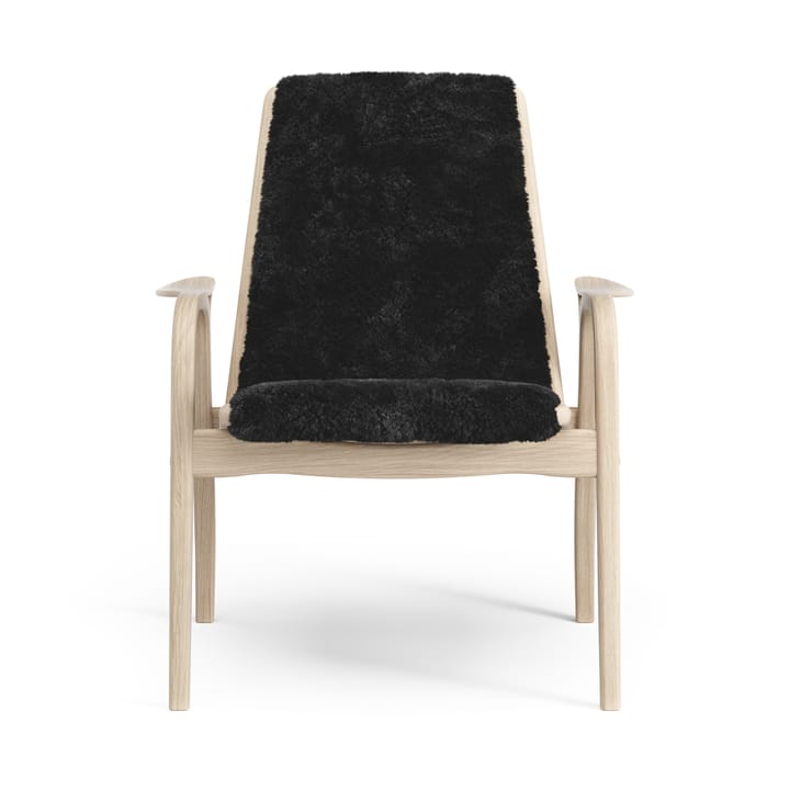 Laminett nojatuoli valkopigmentoitu tammi/lampaannahka, Black (musta) Swedese