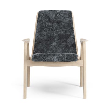 Laminett nojatuoli valkopigmentoitu tammi/lampaannahka - Charcoal (tummanharmaa) - Swedese