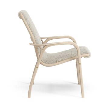 Laminett nojatuoli valkopigmentoitu tammi/lampaannahka - Moonlight (beige) - Swedese
