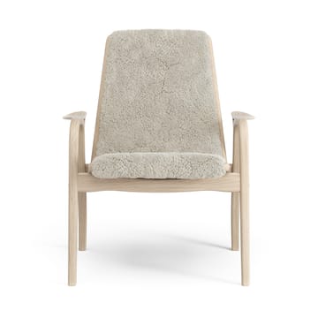Laminett nojatuoli valkopigmentoitu tammi/lampaannahka - Moonlight (beige) - Swedese