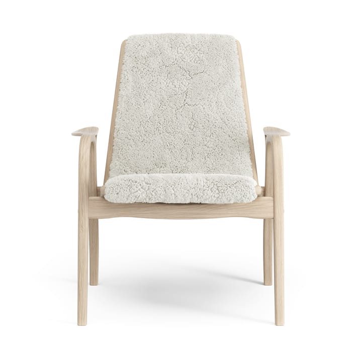 Laminett nojatuoli valkopigmentoitu tammi/lampaannahka, Offwhite (valkoinen) Swedese