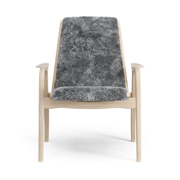 Laminett nojatuoli valkopigmentoitu tammi/lampaannahka - Scandinavian Grey (harmaa) - Swedese