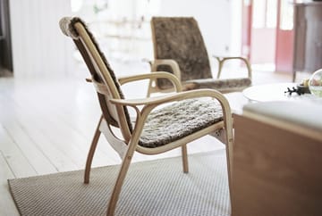 Laminett nojatuoli valkopigmentoitu tammi/lampaannahka - Scandinavian Grey (harmaa) - Swedese
