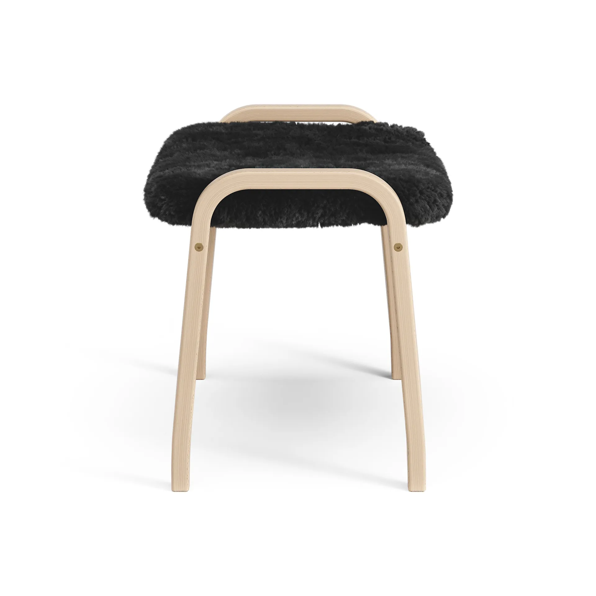 Lamini jalkarahi lapsille lakattu pyökki/lampaannahka, Black (musta) Swedese