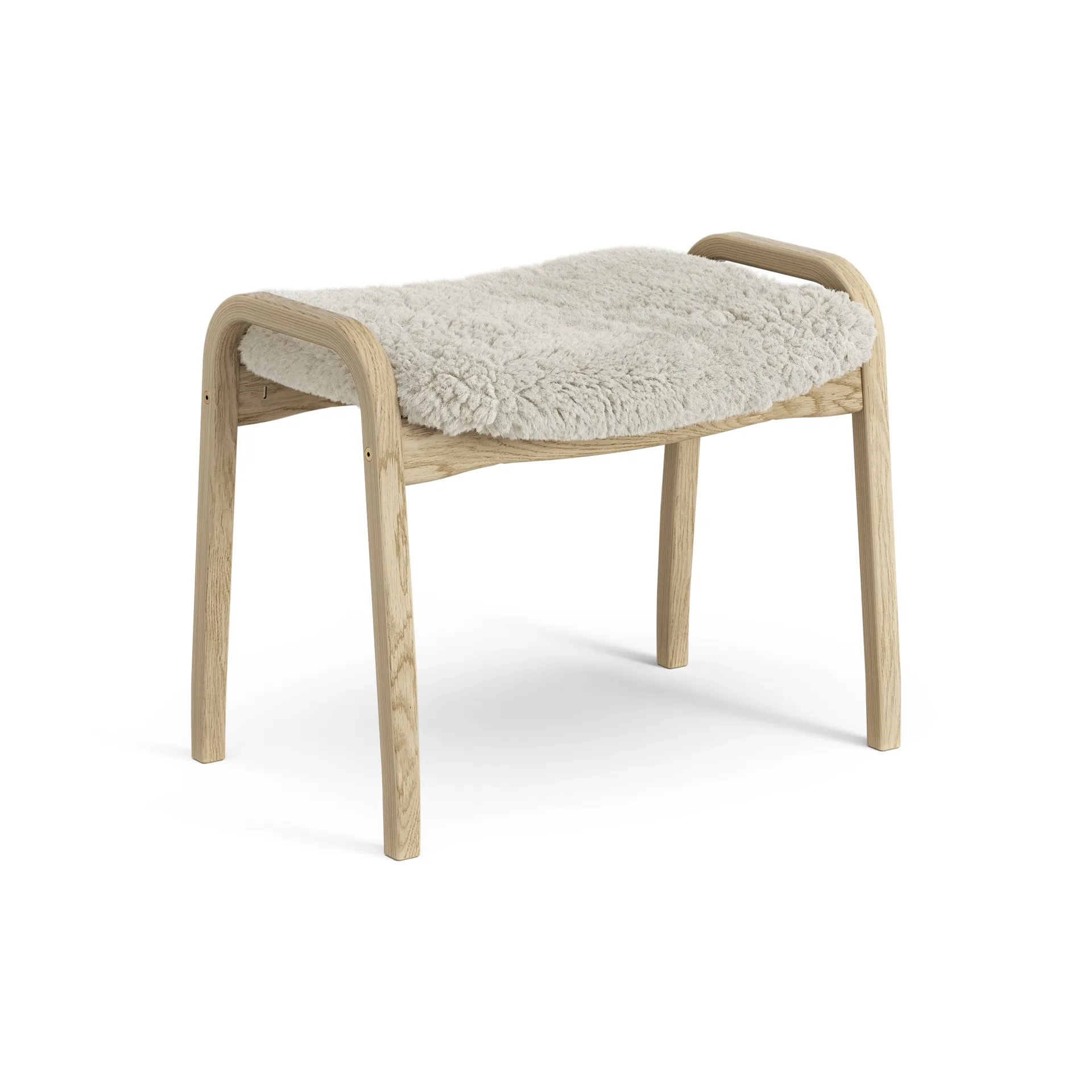 Lamini jalkarahi lapsille lakattu tammi/lampaannahka, Moonlight (beige) Swedese