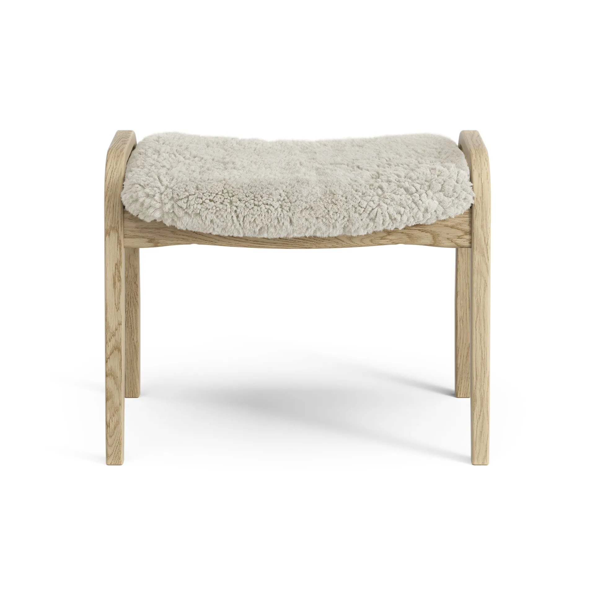 Lamini jalkarahi lapsille lakattu tammi/lampaannahka, Moonlight (beige) Swedese
