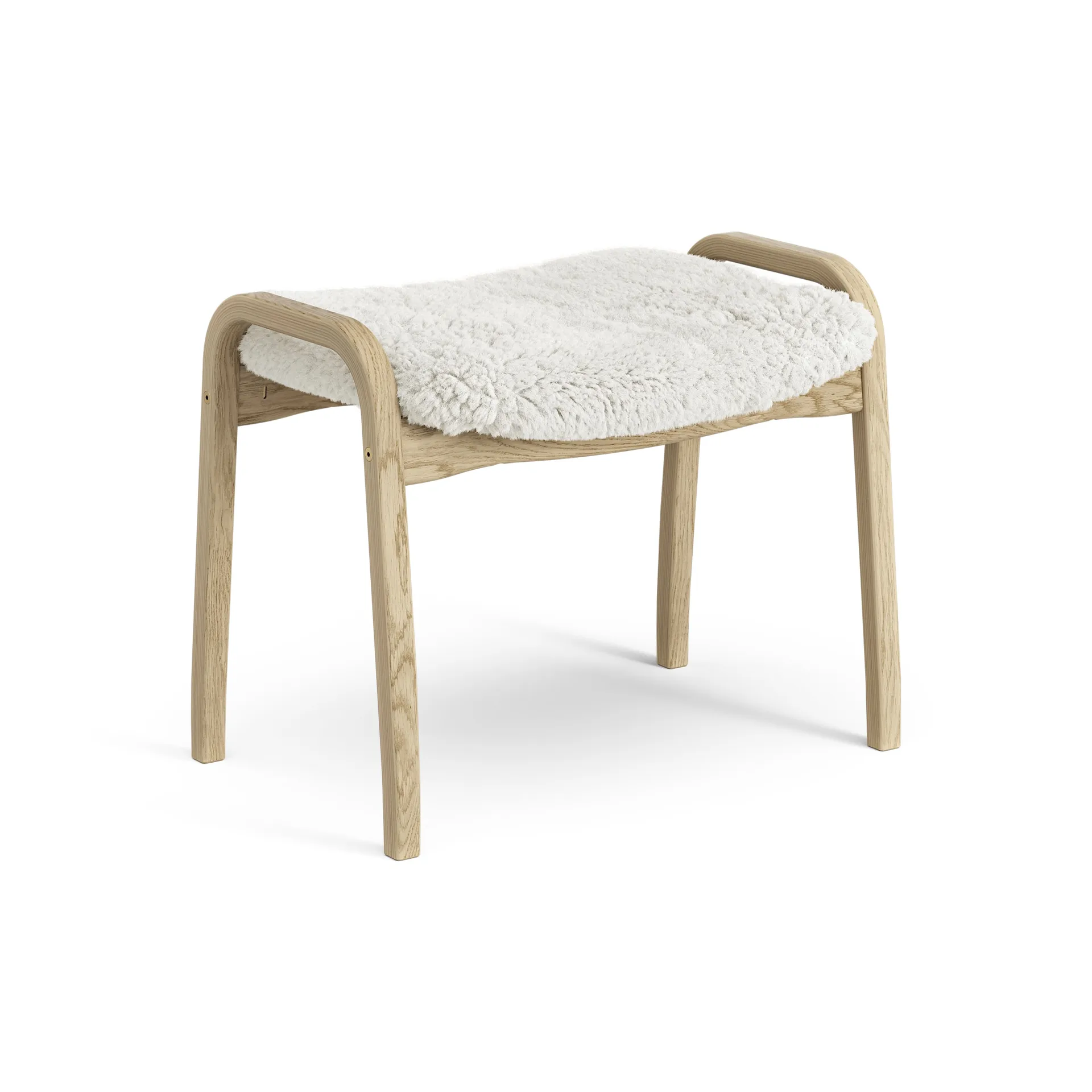 Lamini jalkarahi lapsille lakattu tammi/lampaannahka, Offwhite (valkoinen) Swedese
