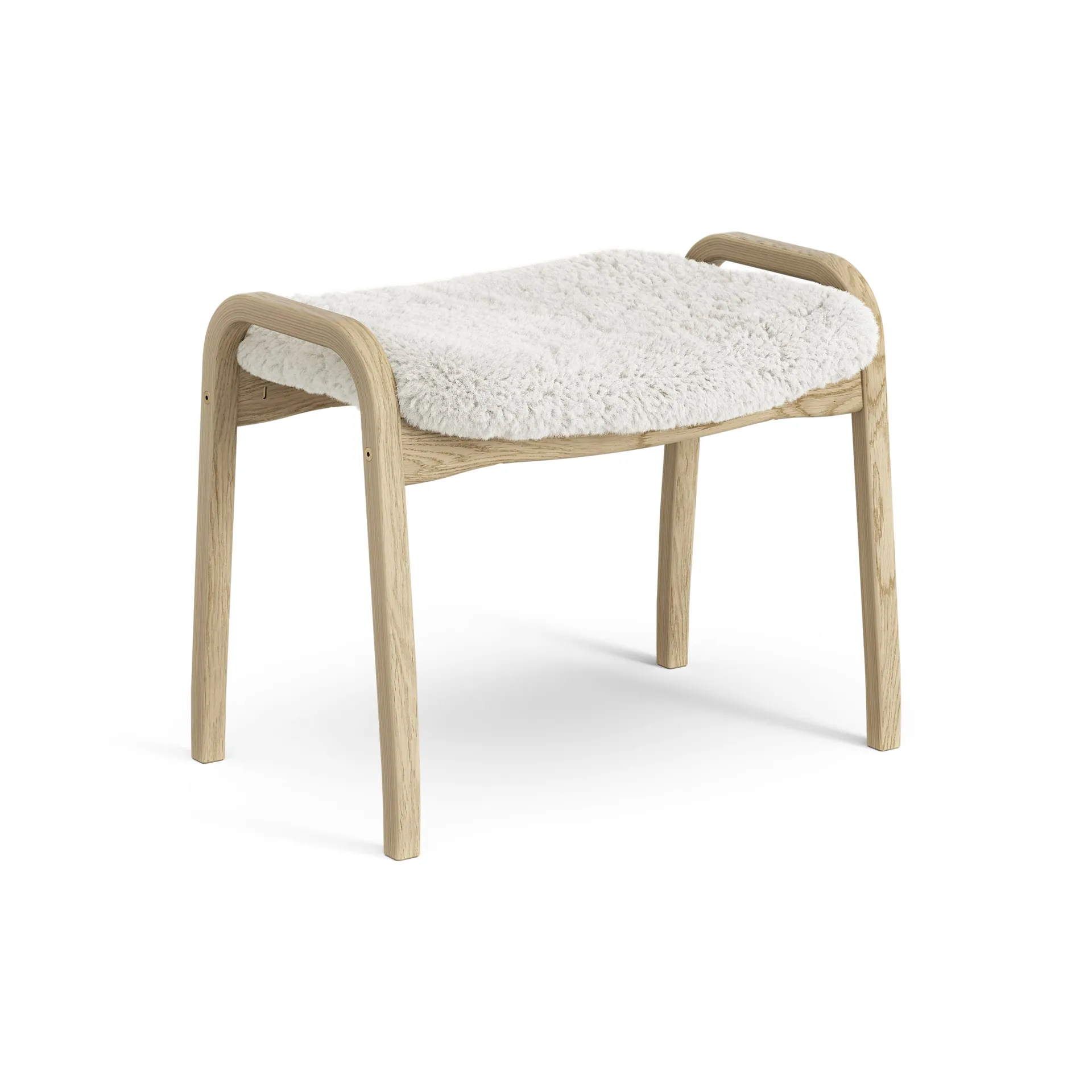 Lamini jalkarahi lapsille lakattu tammi/lampaannahka, Offwhite (valkoinen) Swedese