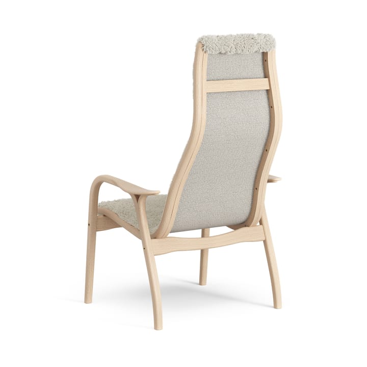 Lamini lasten nojatuoli lakattu pyökki/lampaannahka, Moonlight (beige) Swedese