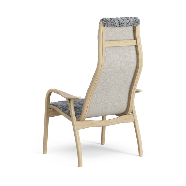 Lamini lasten nojatuoli lakattu tammi/lampaannahka , Scandinavian Grey (harmaa) Swedese