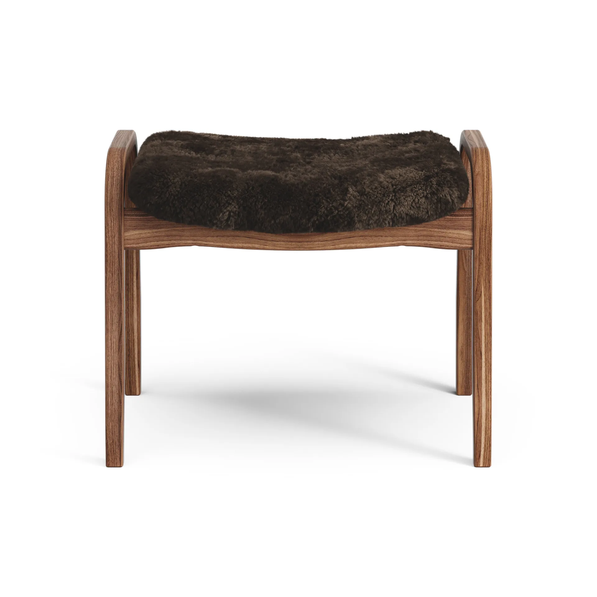 Lamino jalkarahi öljytty saksanpähkinä/lampaannahka, Espresso (ruskea) Swedese